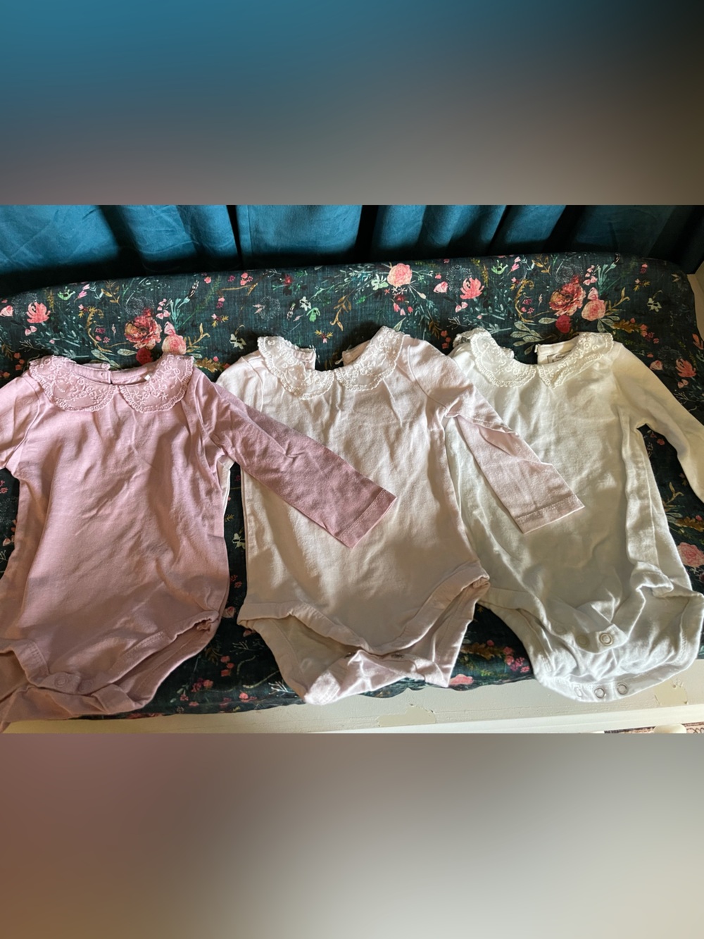 Lace Collar Onsie Set